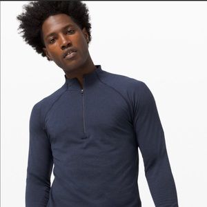 Lululemon navy metal vent tech 1/2 zip 2.0